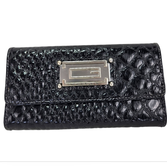 Guess Black Textured Women's Wallet NWOT - Picture 1 of 12